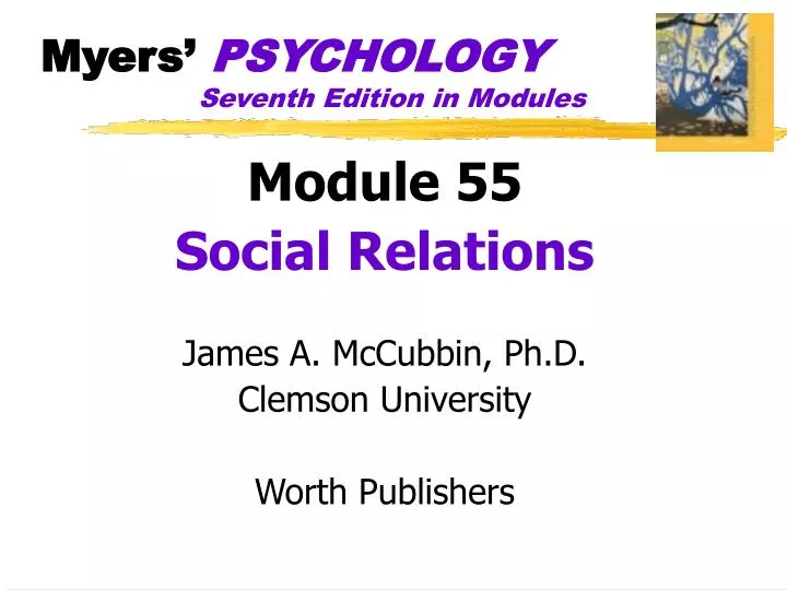 myers psychology seventh edition in modules