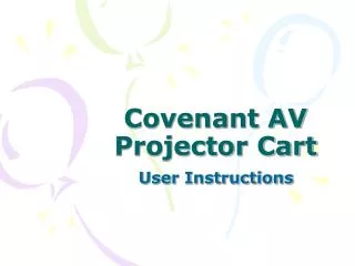 Covenant AV Projector Cart