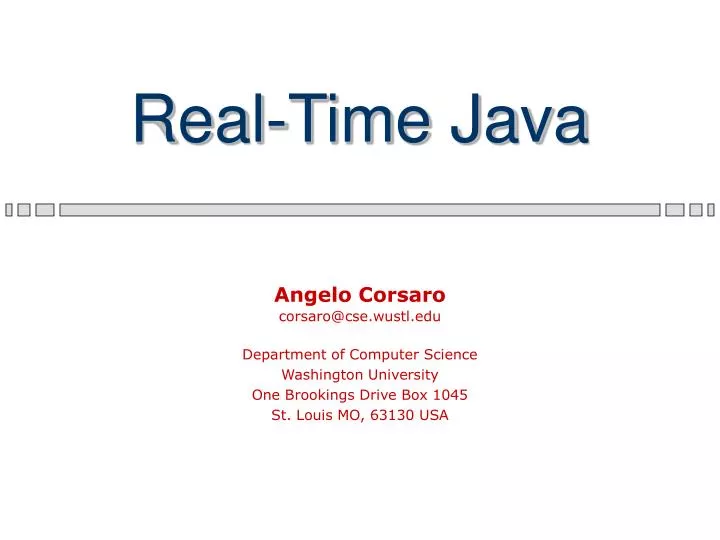real time java
