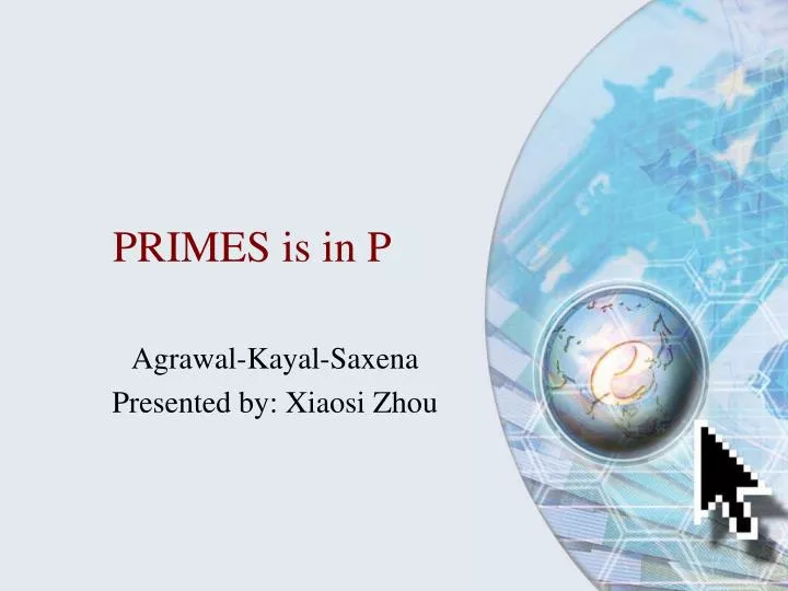 primes is in p