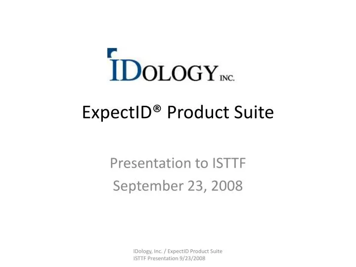 expectid product suite