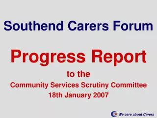 Southend Carers Forum