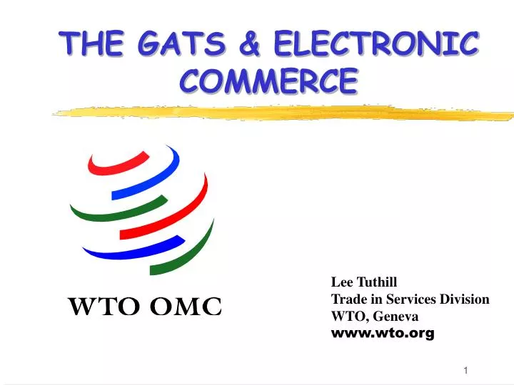 the gats electronic commerce