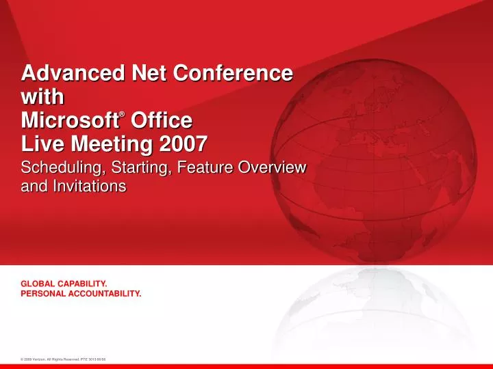 advanced net conference with microsoft office live meeting 2007