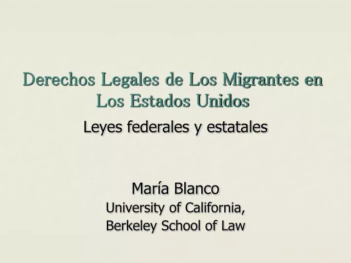 derechos legales de los migrantes en los estados unidos