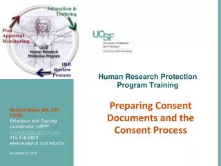 Human Research Protection Program Training
