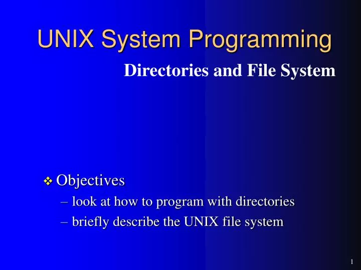 unix system programming