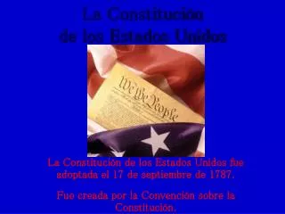 La Constitución de los Estados Unidos