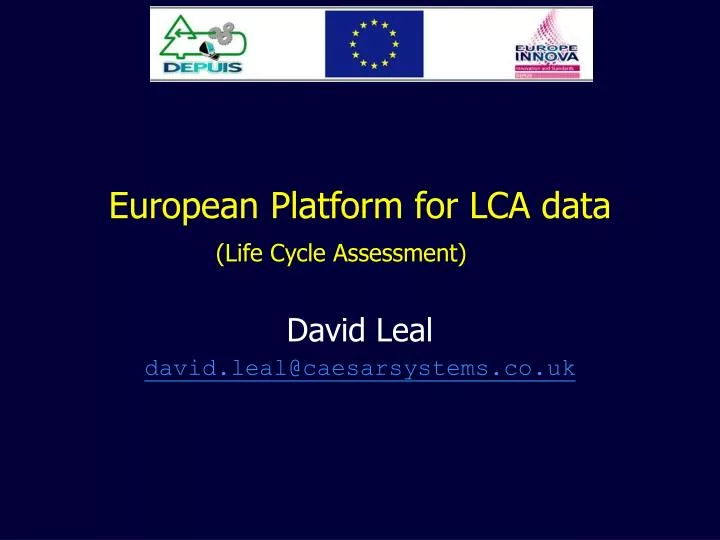 european platform for lca data life cycle assessment