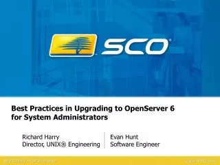 Best Practices in Upgrading to OpenServer 6 for System Administrators