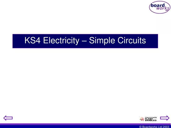 ks4 electricity simple circuits