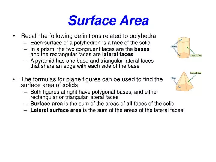 surface area