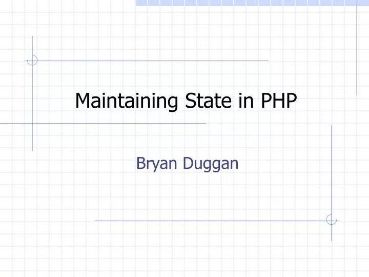 maintaining state in php