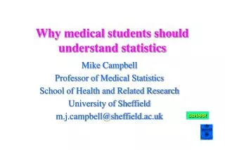 Why medical students should understand statistics