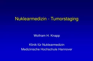 nuklearmedizin tumorstaging