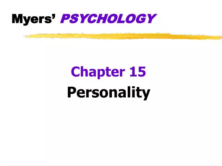 myers psychology