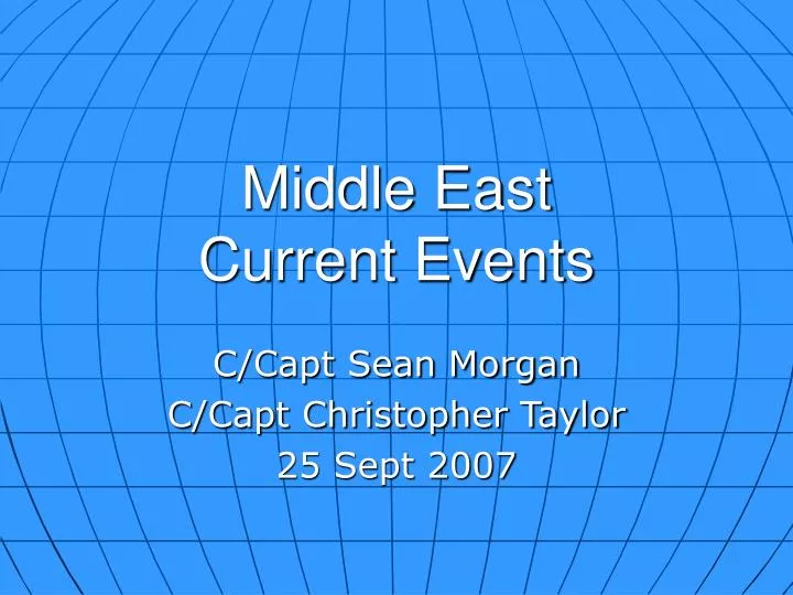 middle east current events