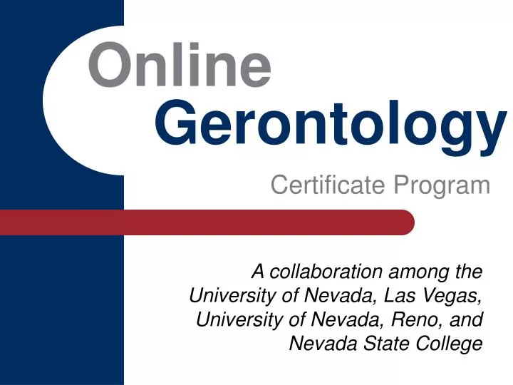 online gerontology