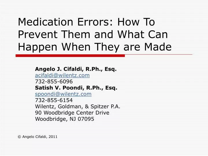 medication errors how to prevent them and what can happen when they are made