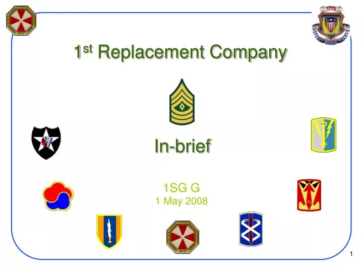 1 st replacement company in brief