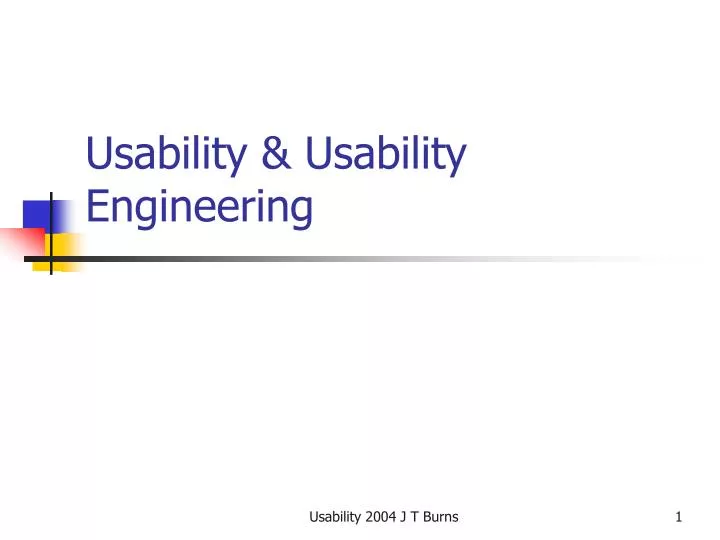 usability usability engineering