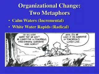 Organizational Change: Two Metaphors
