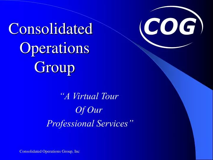 consolidated operations group