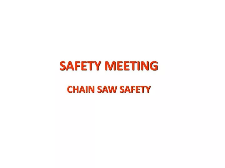 safety meeting