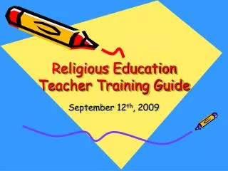 Religious Education Teacher Training Guide