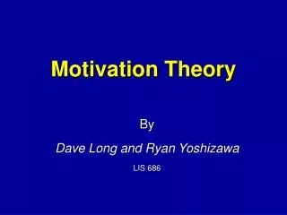 Motivation Theory
