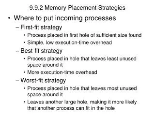 9.9.2 Memory Placement Strategies