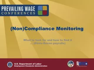 (Non)Compliance Monitoring