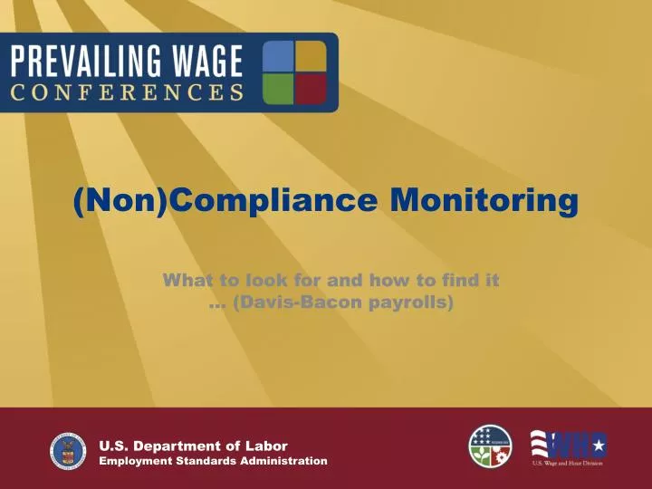 non compliance monitoring