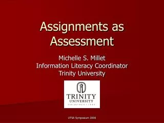 Assignments as Assessment