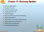 Chapter 17: Recovery System - slide 1