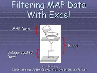 Filtering MAP Data With Excel