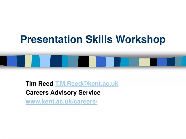 presentation skills workshop