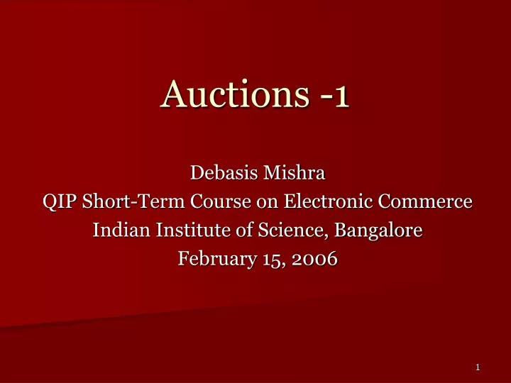 auctions 1