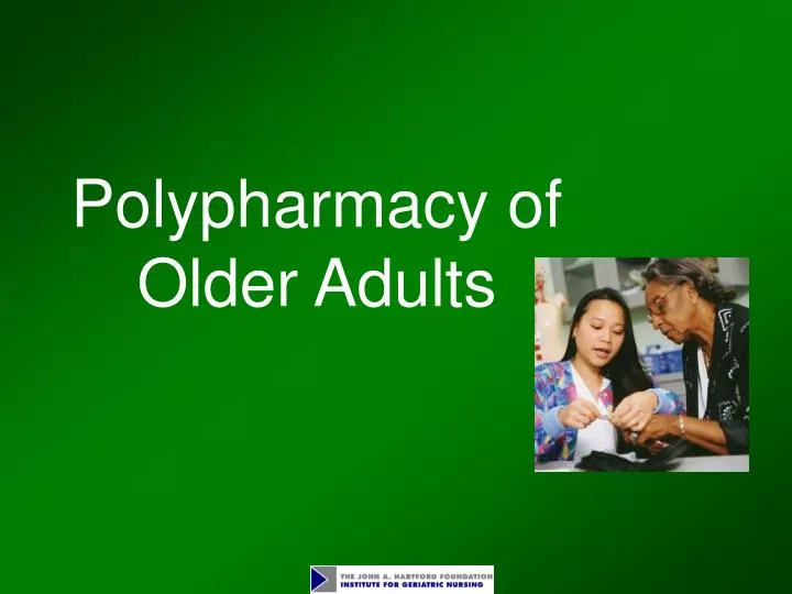 polypharmacy of older adults