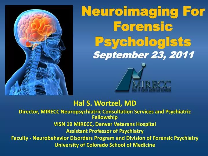 neuroimaging for forensic psychologists september 23 2011
