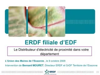 ERDF filiale d’EDF