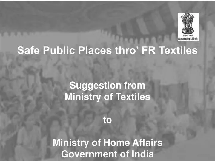 safe public places thro fr textiles