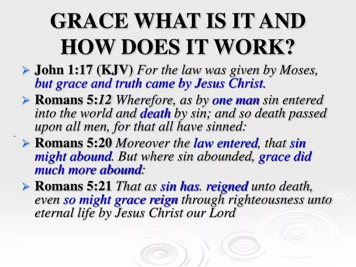 grace what is it and how does it work