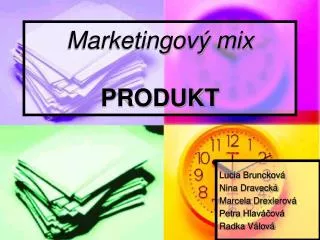 Marketingový mix PRODUKT