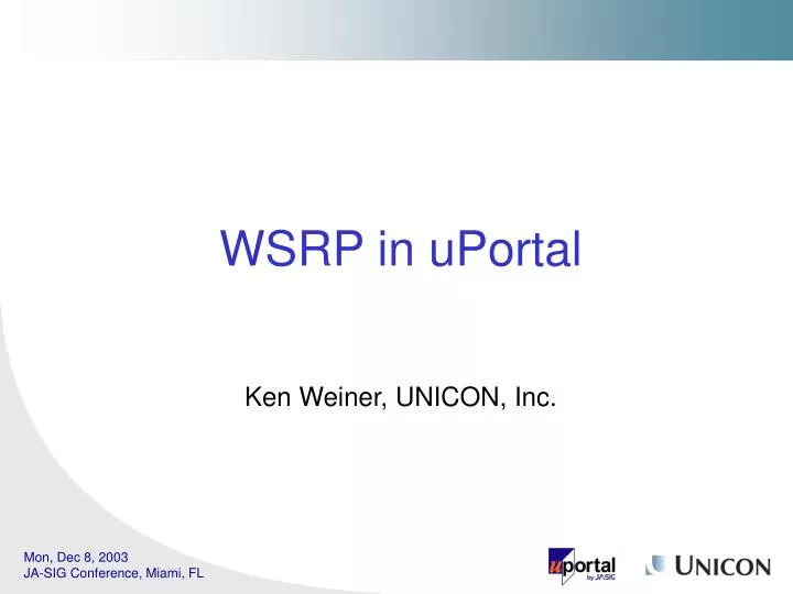 wsrp in uportal