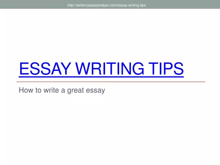 essay writing tips