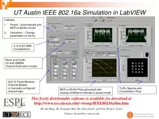 UT Austin IEEE 802.16a Simulation in LabVIEW