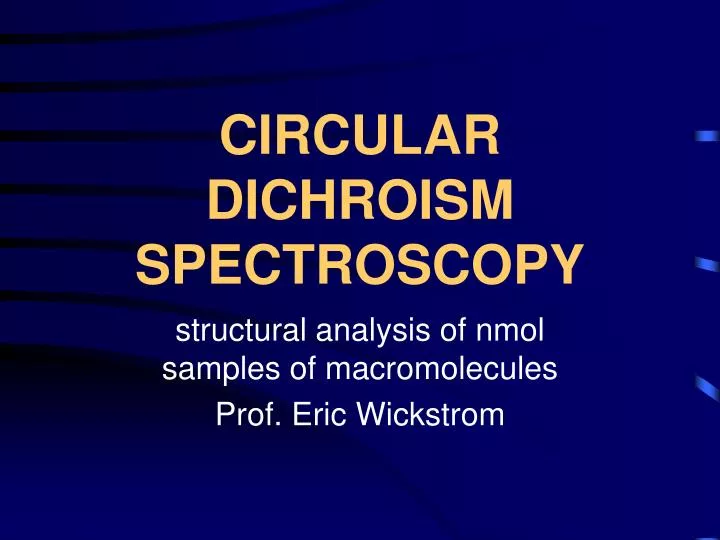 circular dichroism spectroscopy