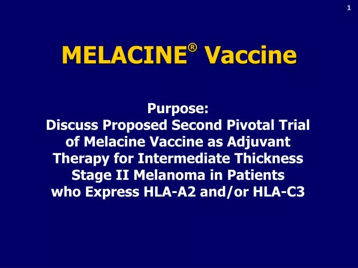 melacine vaccine