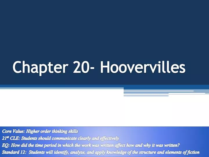 chapter 20 hoovervilles